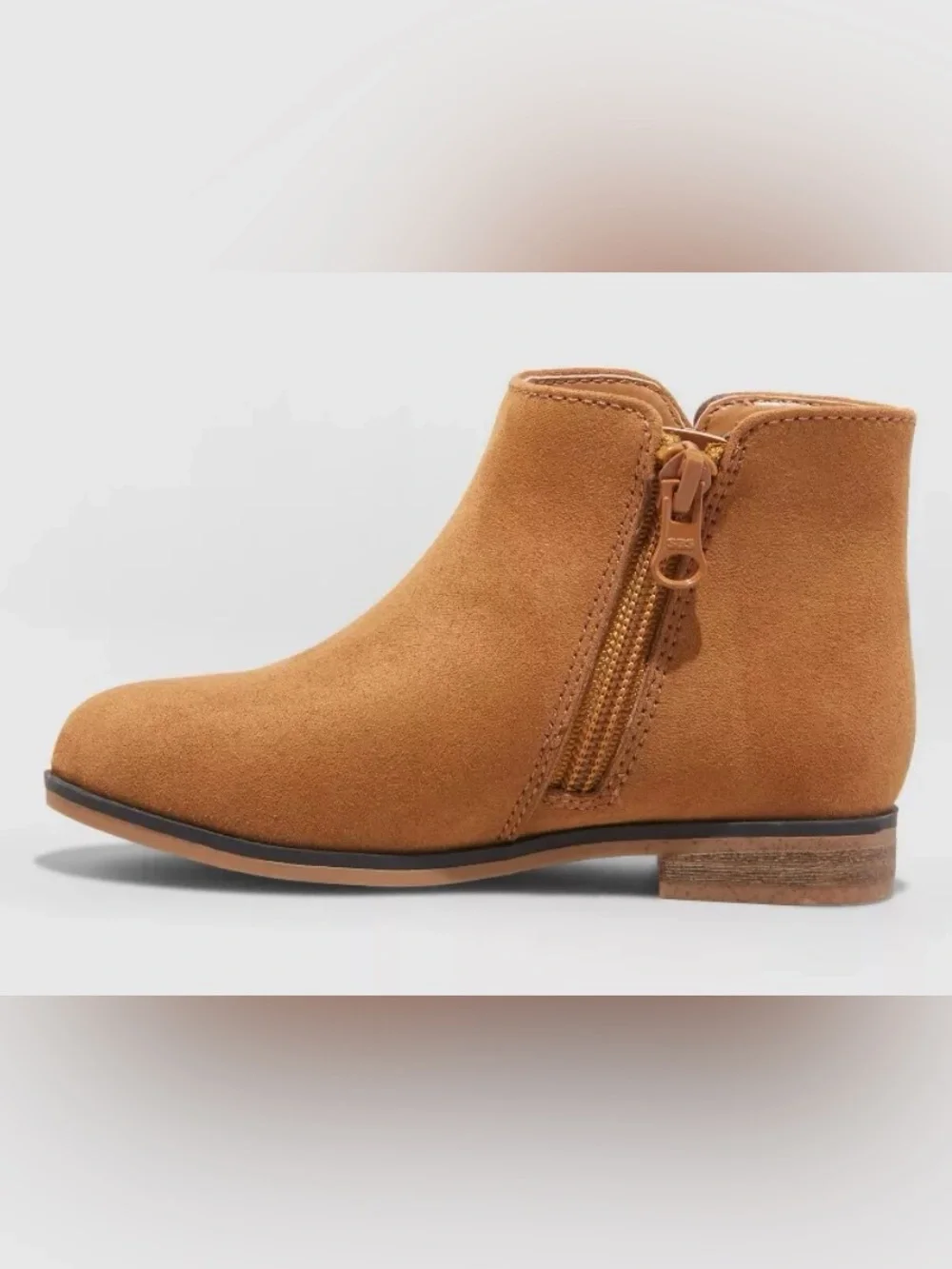 Cat & Jack Kids Tan Penelope Suede Ankle Boot 11T
